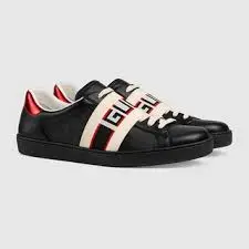 Giày Gucci Ace Stripe Leather 'Black' 523469-0FIV0-1076 - Ảnh 5
