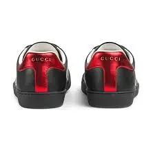 Giày Gucci Ace Stripe Leather 'Black' 523469-0FIV0-1076 - Ảnh 4
