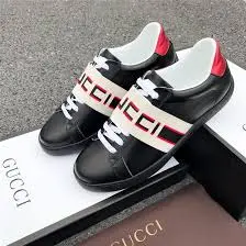 Alternative view of Giày Gucci Ace Stripe Leather 'Black' 523469-0FIV0-1076