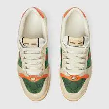 Giày Gucci Screener GG White Green 546551-9SFR0-3390 - Ảnh 3