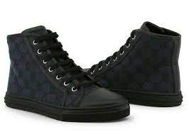 Giày Gucci Original GG Canvas High-top Black 426188-KQWM0-1948 - Ảnh 4