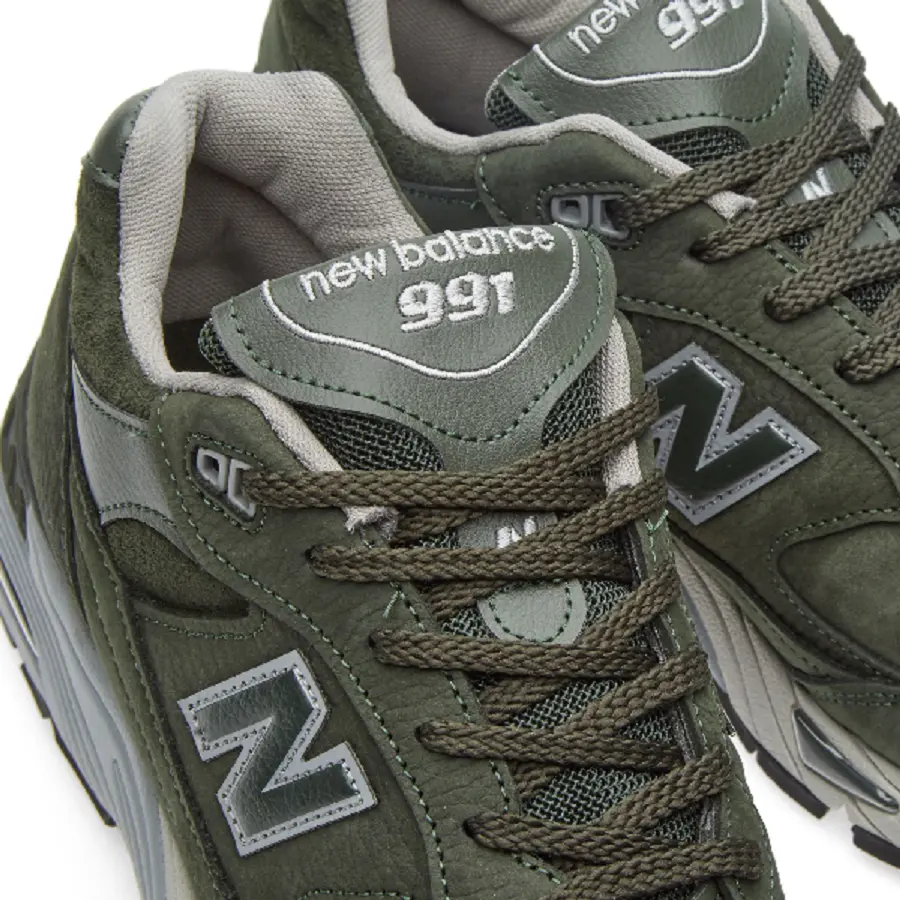 Giày New Balance 991 Made in England ‘Dark Green’ M991SDG - Ảnh 5