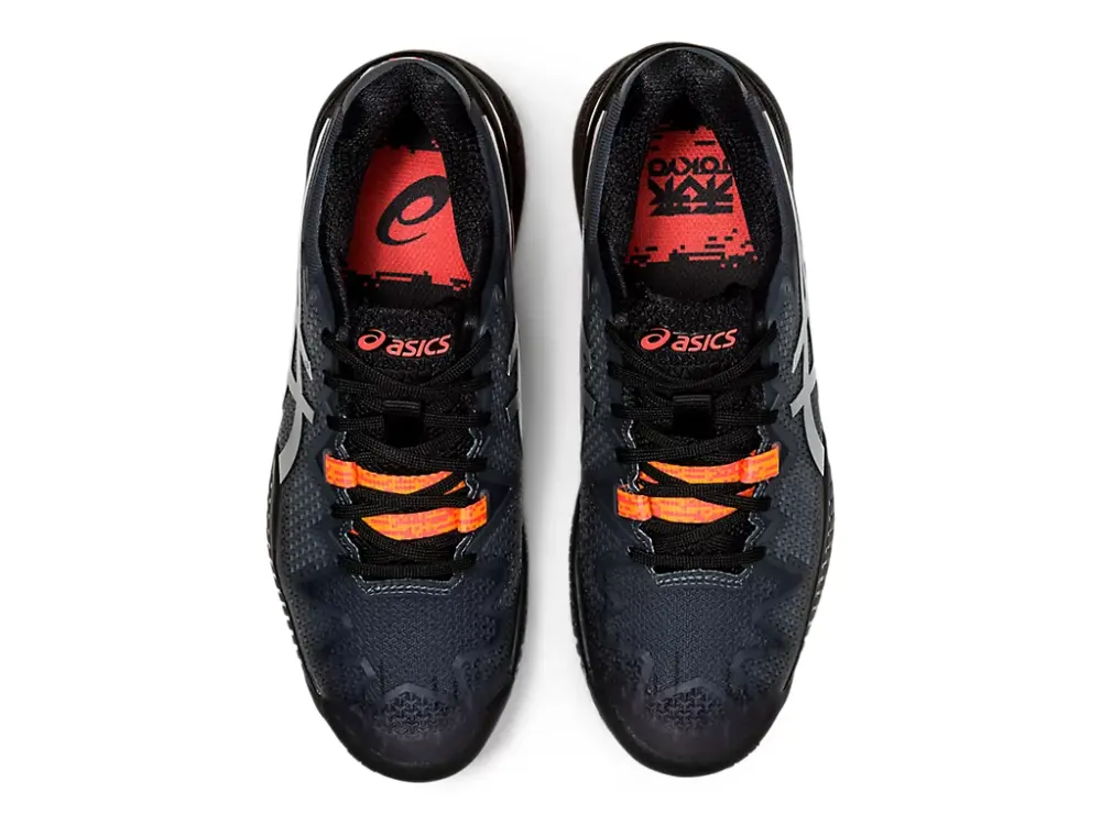 Giày Tennis Asics Gel Resolution 8 L.E 'Black Sunrise Red' 1042A122-010 - Ảnh 5