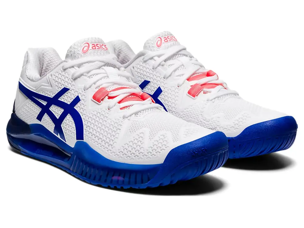 Alternative view of Giày Tennis Asics Wmns Gel Resolution 8 'White Lapis Lazuli Blue' 1042A072-107