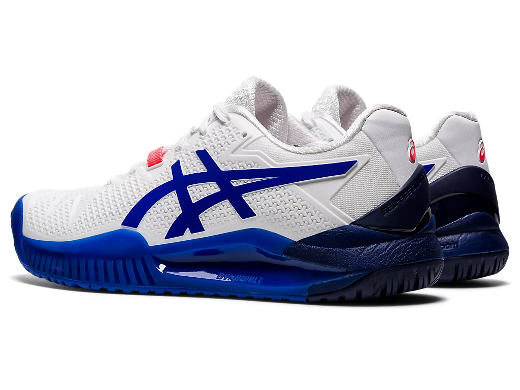 Giày Tennis Asics Wmns Gel Resolution 8 'White Lapis Lazuli Blue' 1042A072-107 - Ảnh 4