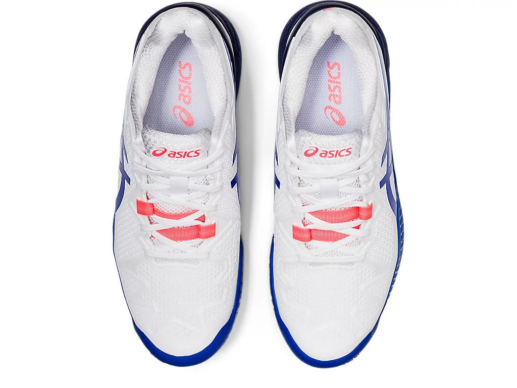 Giày Tennis Asics Wmns Gel Resolution 8 'White Lapis Lazuli Blue' 1042A072-107 - Ảnh 6