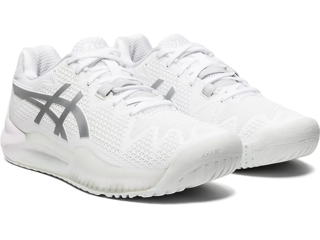 Giày Tennis Asics Wmns Gel Resolution 8 'White Pure Silver' 1042A072-100 - Ảnh 2
