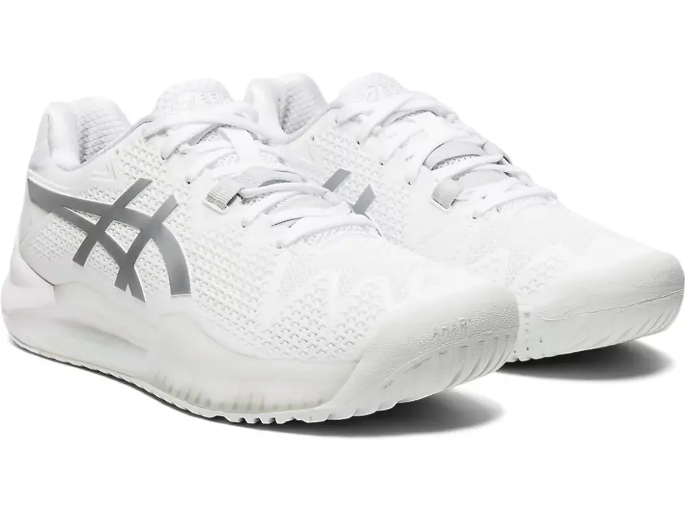 Alternative view of Giày Tennis Asics Wmns Gel Resolution 8 'White Pure Silver' 1042A072-100