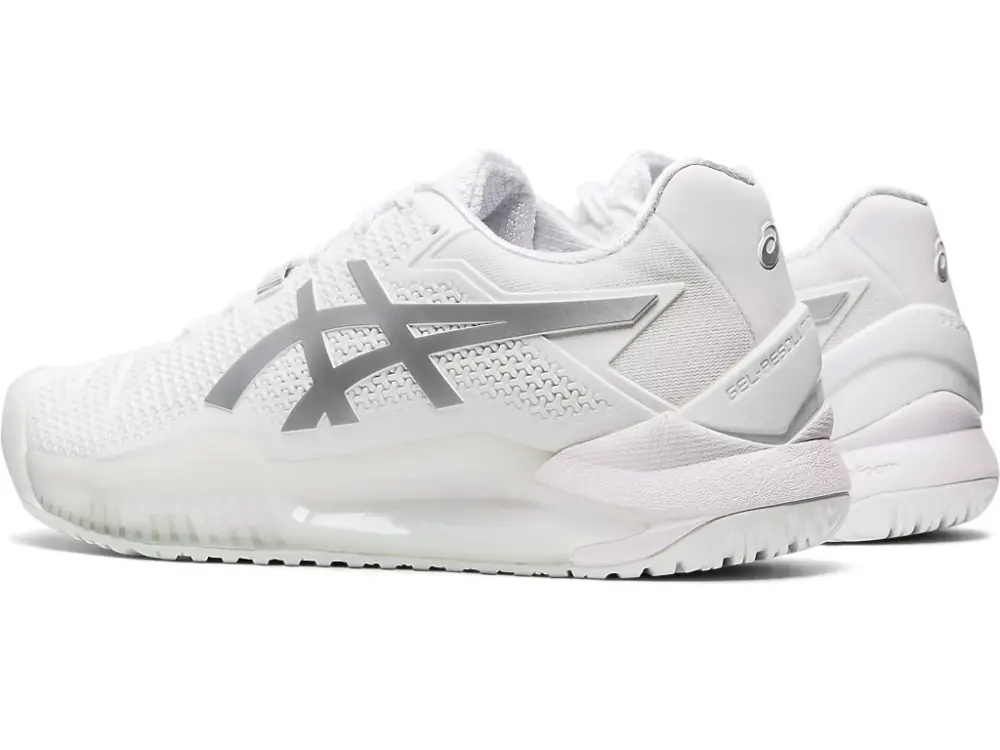 Giày Tennis Asics Wmns Gel Resolution 8 'White Pure Silver' 1042A072-100 - Ảnh 4