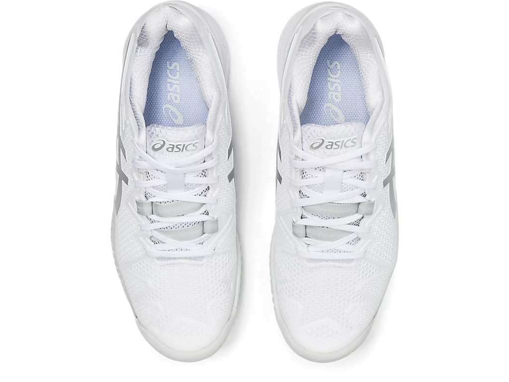 Giày Tennis Asics Wmns Gel Resolution 8 'White Pure Silver' 1042A072-100 - Ảnh 6