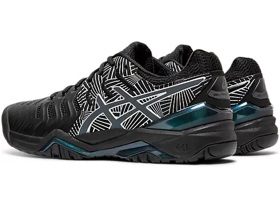 Giày Tennis Asics Wmns Gel Resolution 7 LE 'Black Silver' 1042A092-001 - Ảnh 3