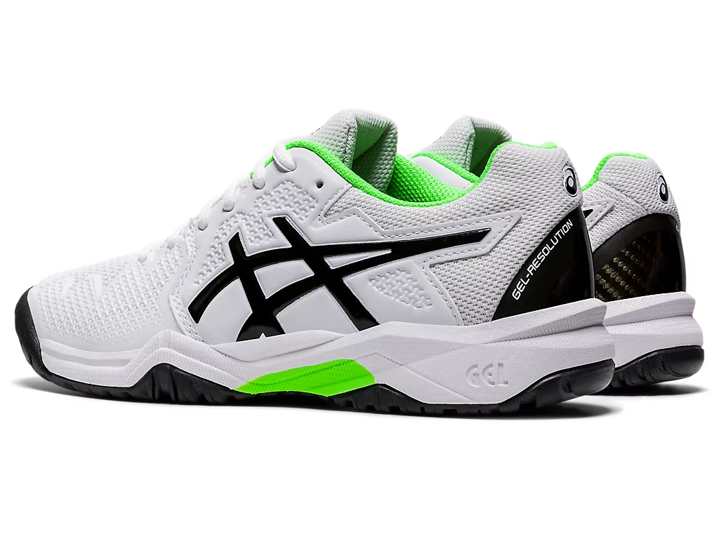 Giày Tennis Asics Junior Gel Resolution 8 GS 'White' 1044A018-105 - Ảnh 4