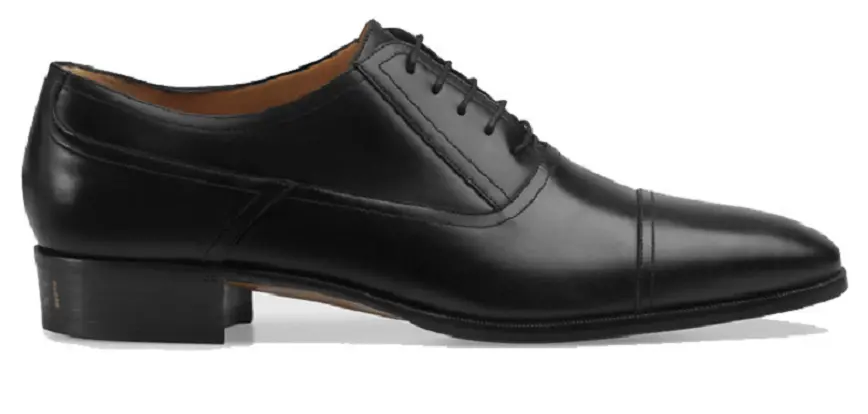 Giày Gucci Lace Up Monkstrap Leather Black 547662-DKG00-1000