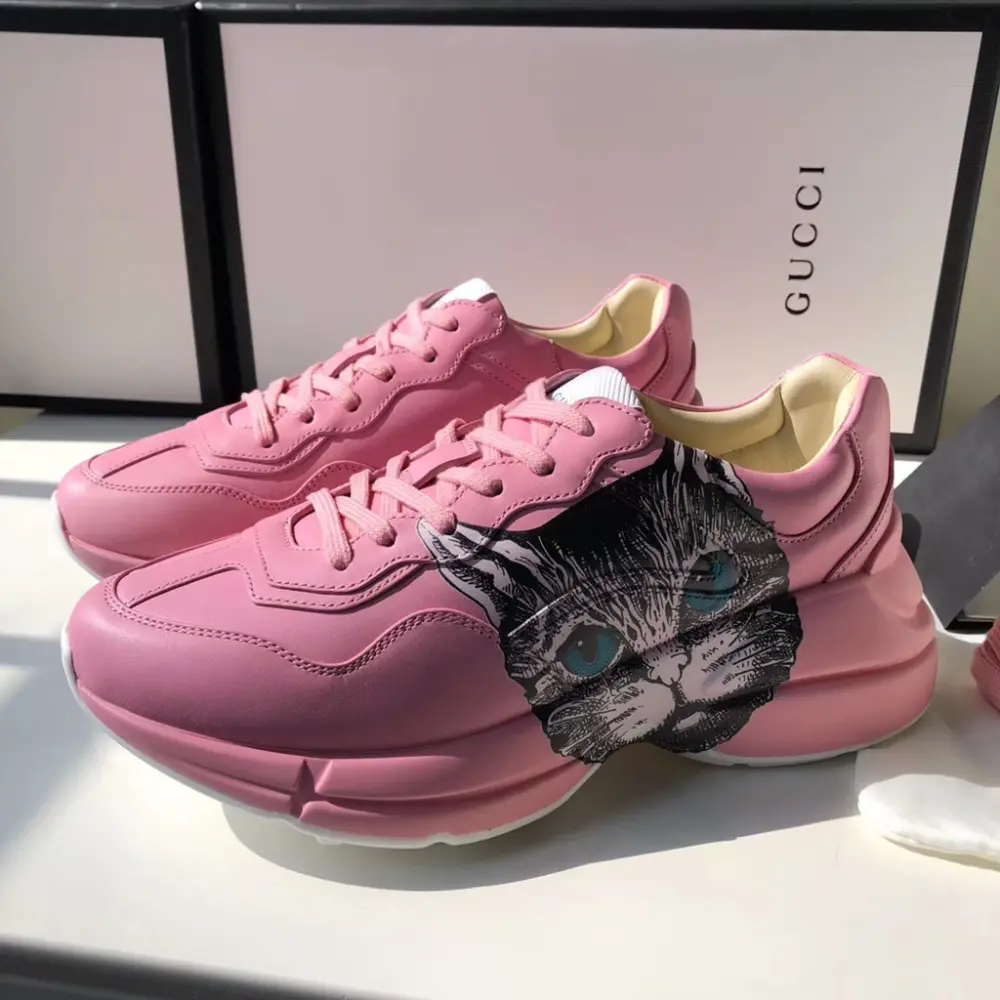 Giày Gucci Wmns Rhyton 'Mystic Cat - Light Pink' 583337-DRW00-5823 - Ảnh 4