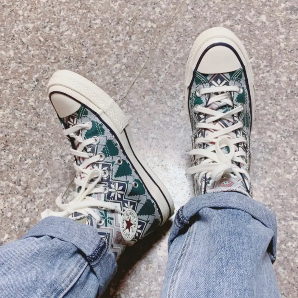 Giày Converse Chuck 70 High 'Holiday Sweater Ash Stone' 169352C - Ảnh 3
