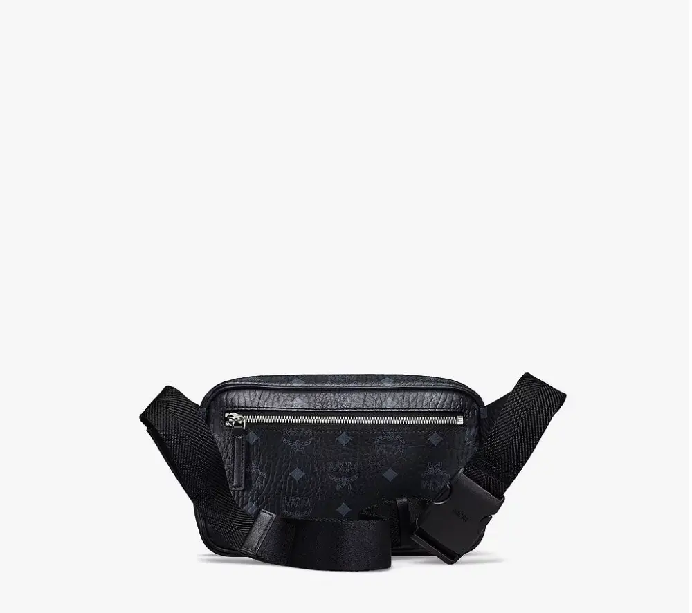 Túi MCM Small Fursten Belt Bag In Visetos 'Black' MMZBSFI03BK001 - Ảnh 3