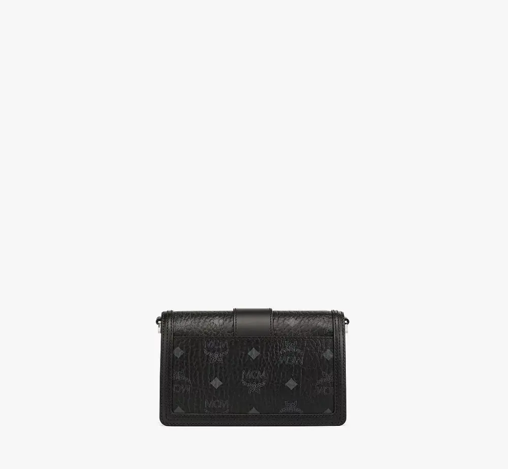 Túi MCM Mini Gretl Crossbody In Visetos 'Black' MWRBAWO05BK001 - Ảnh 4