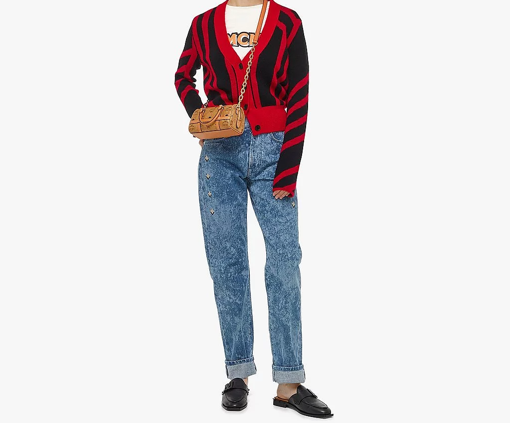 Túi MCM Mini Delmy Boston Bag In Visetos 'Cognac' MWBBAER01CO001 - Ảnh 2