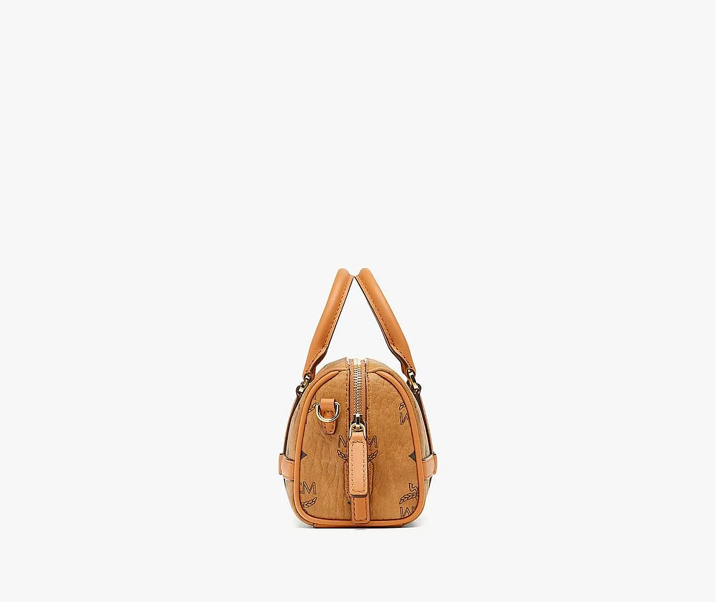 Túi MCM Mini Delmy Boston Bag In Visetos 'Cognac' MWBBAER01CO001 - Ảnh 3