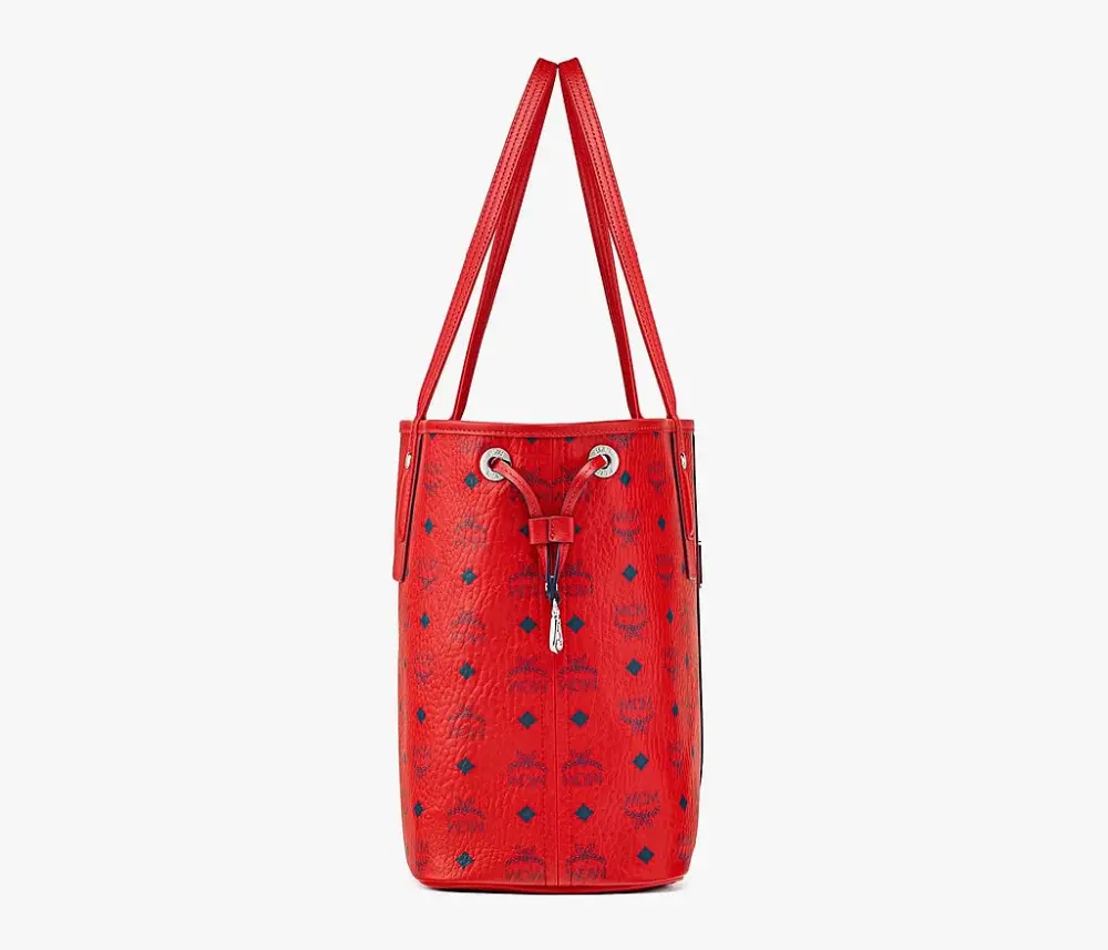 Alternative view of Túi MCM Medium Reversible Liz Shopper In Visetos 'Red' MWPAAVI02XC001
