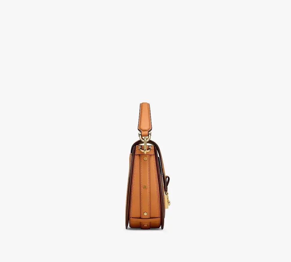 Túi MCM Small Patricia Shoulder Bag In Visetos Cognac MWSAAPA01CO001 - Ảnh 3
