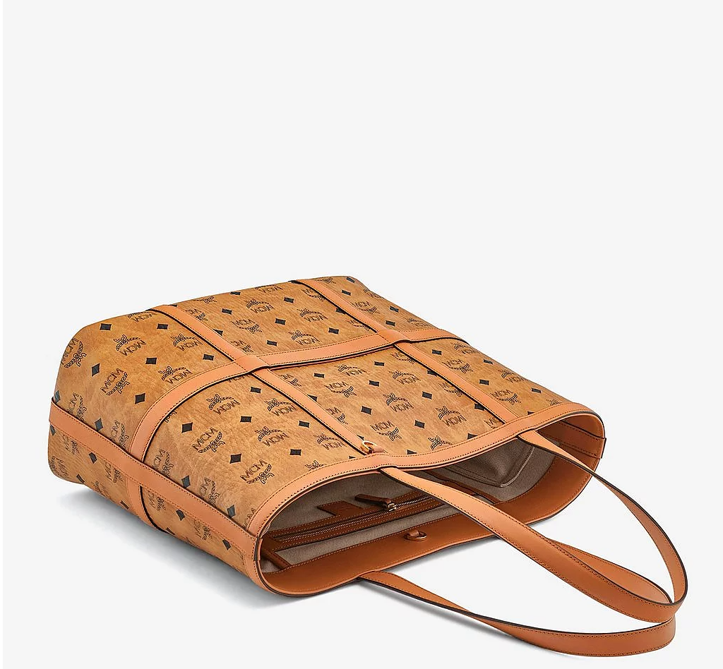 Túi MCM Medium Delmy Shopper In Visetos 'Cognac' MWPBSER01CO001 - Ảnh 2