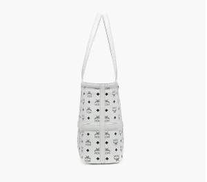 Alternative view of Túi MCM Medium Delmy Shopper In Visetos 'White' MWPBSER01WT001