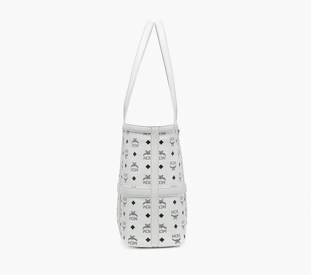 Túi MCM Medium Delmy Shopper In Visetos 'White' MWPBSER01WT001 - Ảnh 2