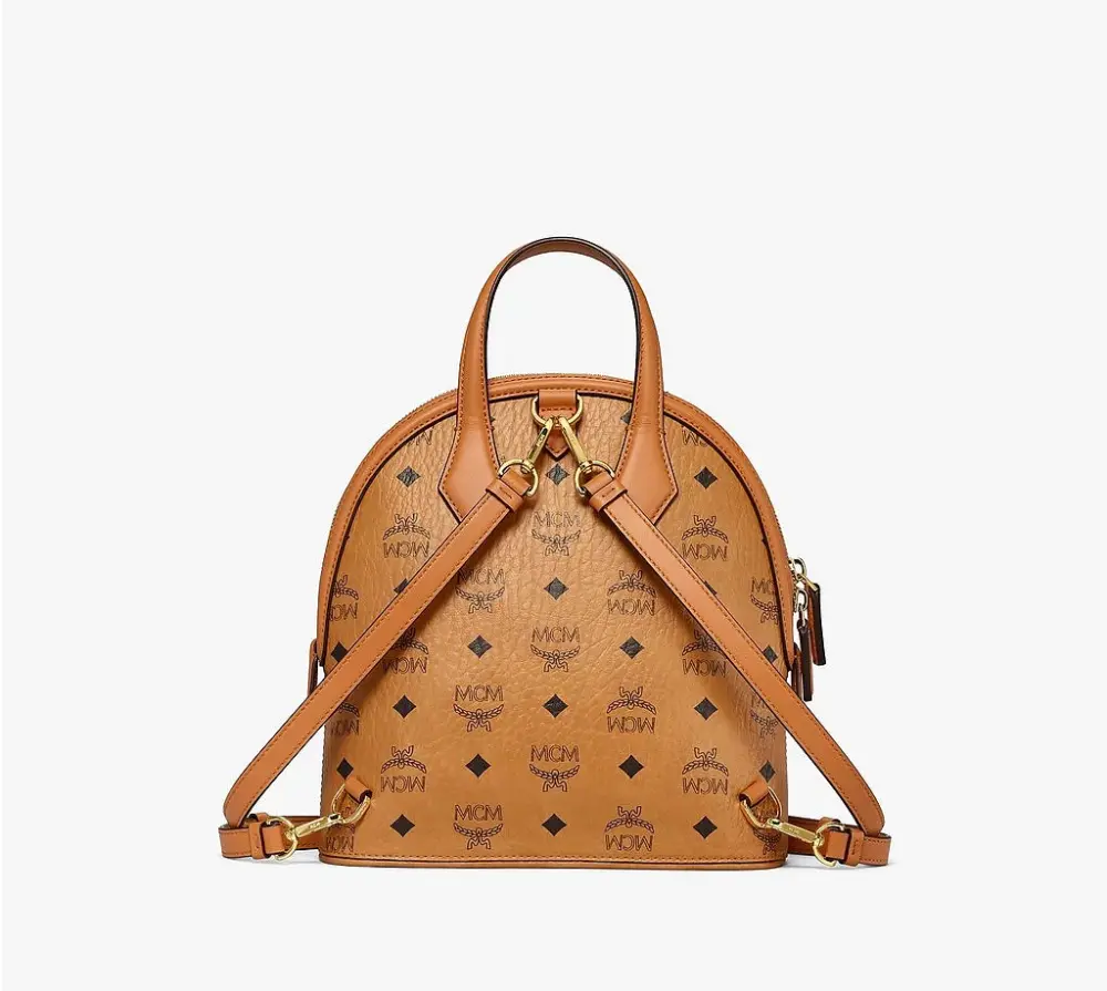 Alternative view of Túi MCM Anna Backpack In Visetos Cognac MWKBSNN01CO001