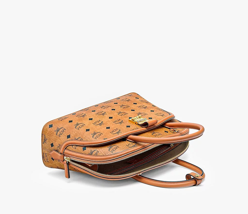Túi MCM Large Anna Tote In Visetos Cognac MWTBSNN01CO001 - Ảnh 3