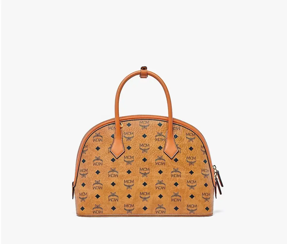 Alternative view of Túi MCM Large Anna Tote In Visetos Cognac MWTBSNN01CO001