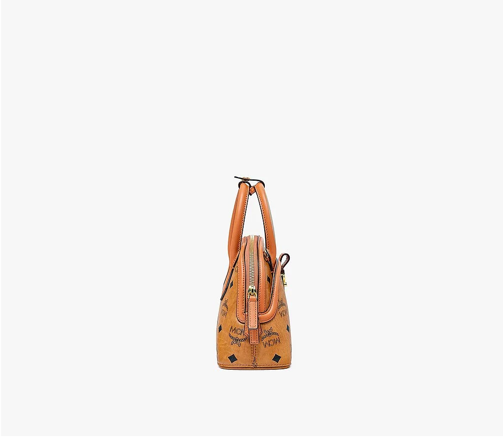 Túi MCM Small Anna Tote in Visetos Cognac MWTBSNN02CO001 - Ảnh 3