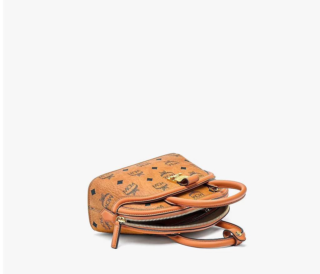Túi MCM Small Anna Tote in Visetos Cognac MWTBSNN02CO001 - Ảnh 4