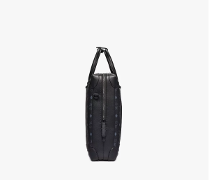 Alternative view of Túi MCM Large Soft Berlin Tote In Visetos 'Black' MMTBSBF01BK001