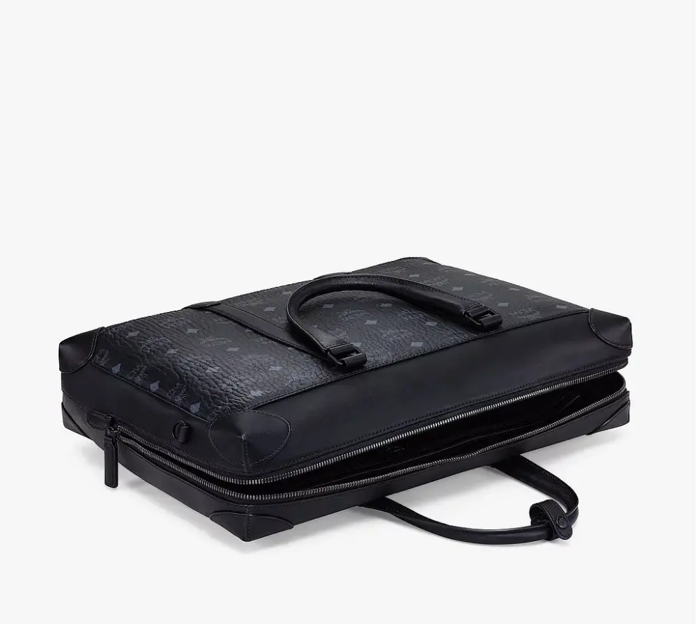 Túi MCM Large Soft Berlin Tote In Visetos 'Black' MMTBSBF01BK001 - Ảnh 3