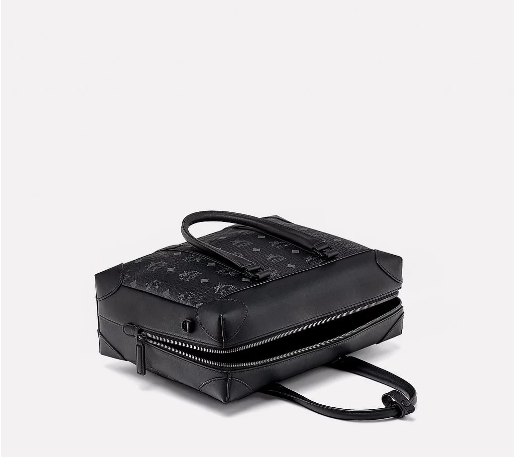 Túi MCM Medium Soft Berlin Tote In Visetos 'Black' MMTBSBF02BK001 - Ảnh 3