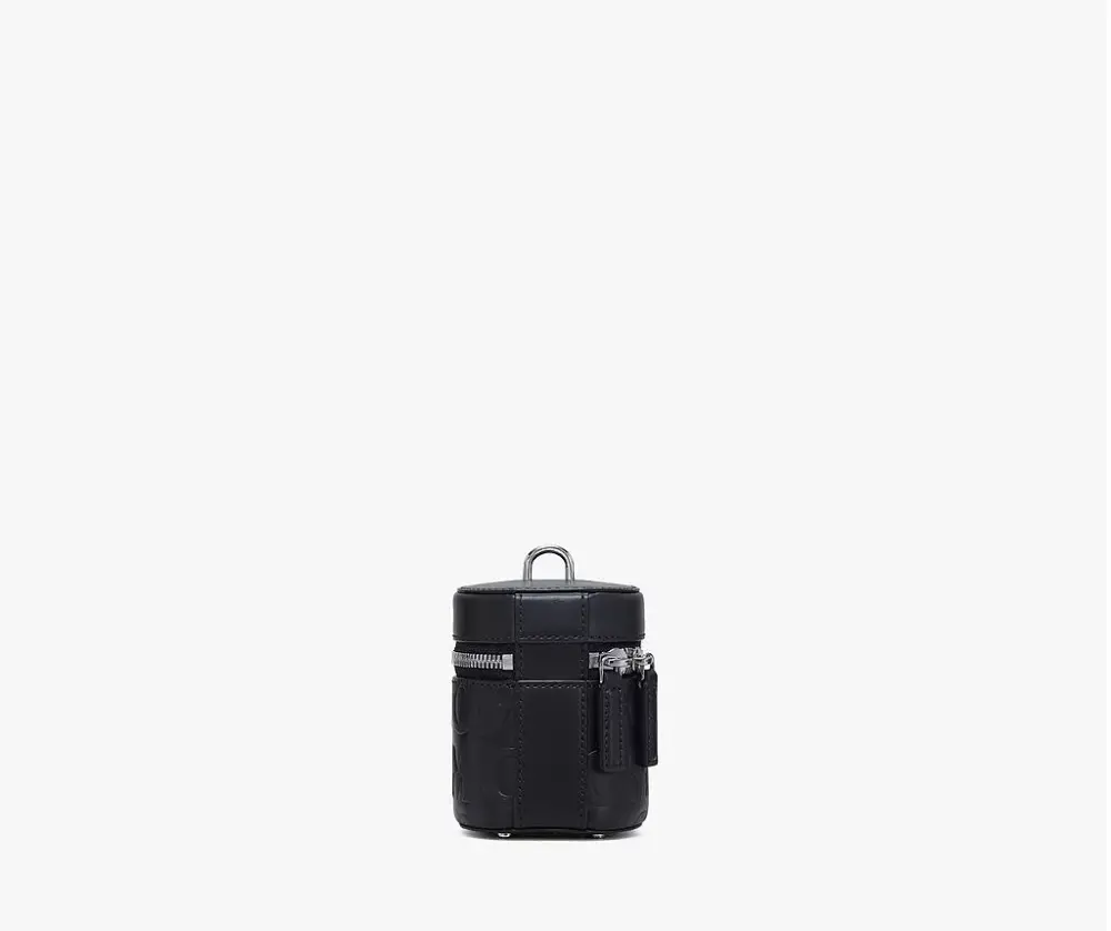 Túi MCM X Mini Cylinder Crossbody In MCM Monogram Leather 'Black' MWRAACG06BK001 - Ảnh 4
