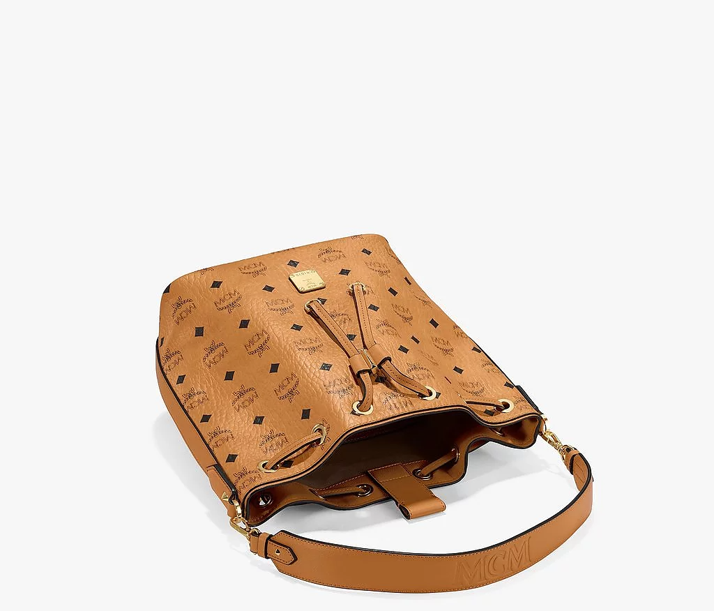 Túi MCM Essential Drawstring Bag Original 'Cognac' MWDAASE02CO001 - Ảnh 4