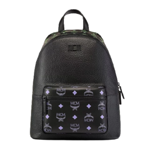 Balo MCM Stark Splash Logo Leather Black MMKCSSX02U6001