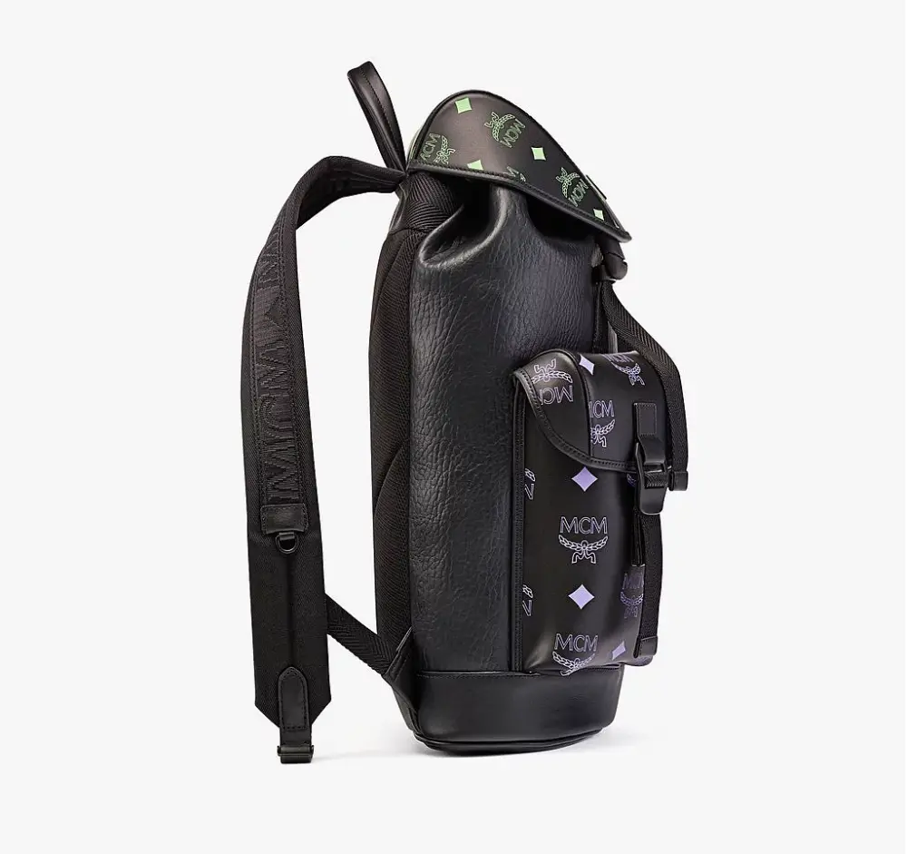 Alternative view of Balo MCM Splash Logo Leather Black MMKCSSX01U6001