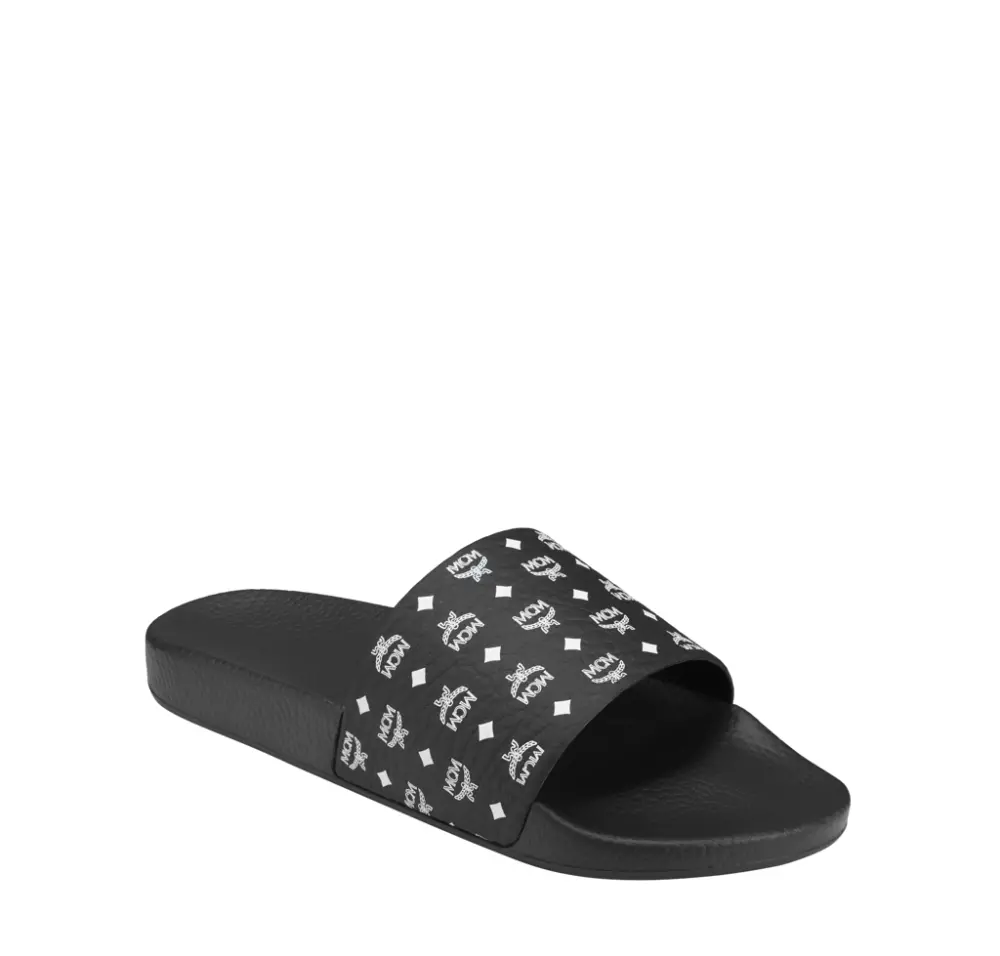 Alternative view of Dép MCM Visetos Rubber Slides 'Black' MEX8AMM60BK041