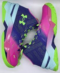 Giày Under Armour Curry 2 Retro GS 'Northern Lights' 2022 3026053-600 - Ảnh 5