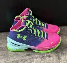 Giày Under Armour Curry 2 Retro GS 'Northern Lights' 2022 3026053-600 - Ảnh 4