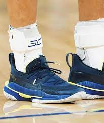 Alternative view of Giày Under Armour Curry 7 Big Kids 'Dub Nation' 3022113-405
