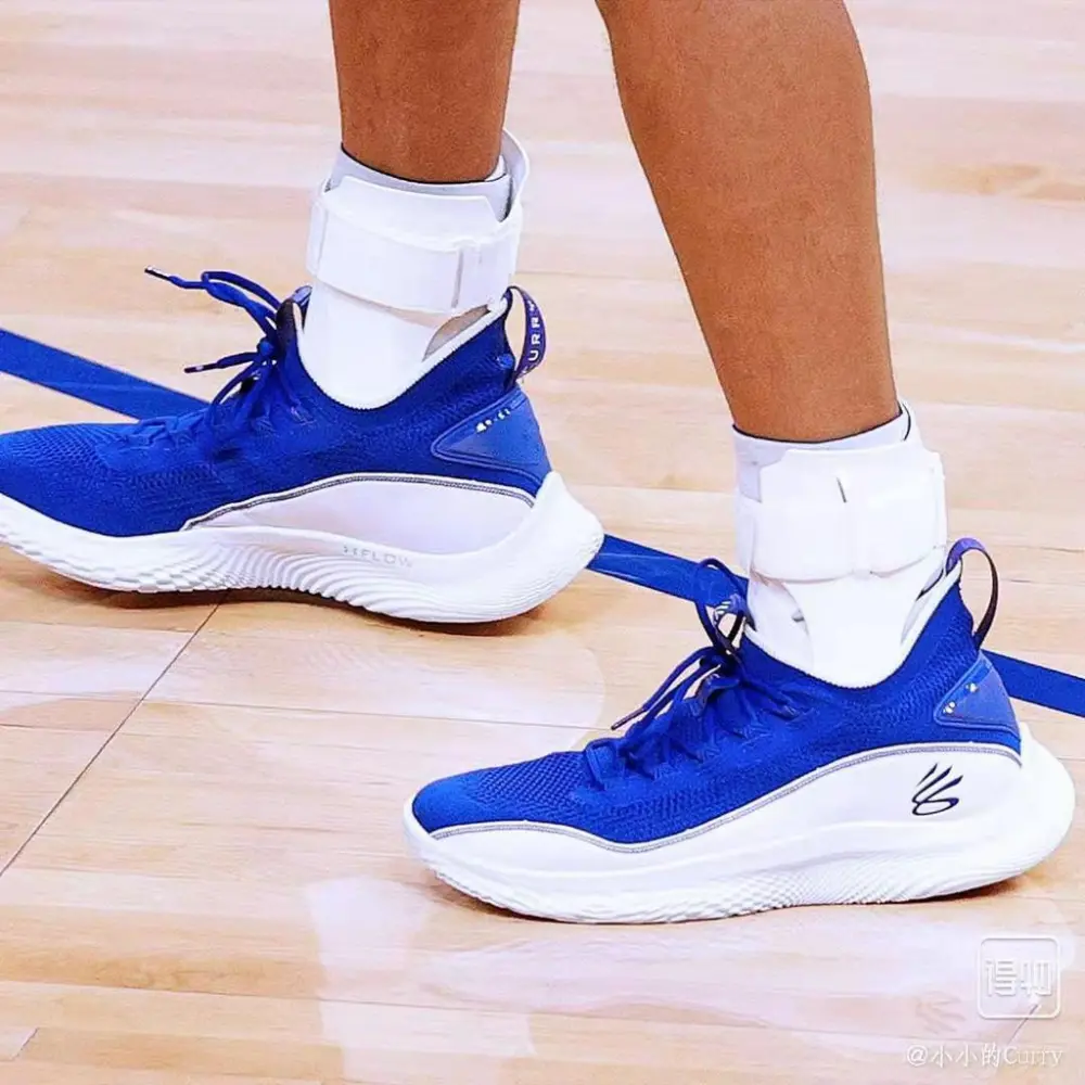 Alternative view of Giày Under Armour Curry 8 NM 'Royal Blue' 3024785-400