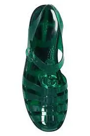 Dép Gucci Sandal With Double G 'Green' 674133-JFM00-8727 - Ảnh 5