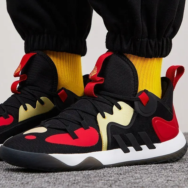 Giày Adidas Harden Stepback 2 Black/Gold/Scarlet FZ1386 - Ảnh 4