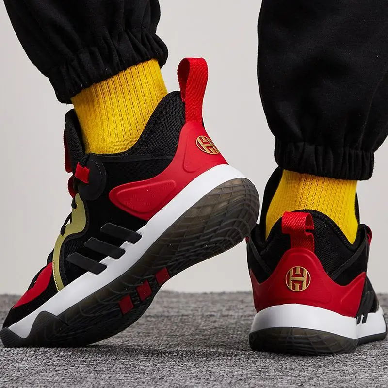 Alternative view of Giày Adidas Harden Stepback 2 Black/Gold/Scarlet FZ1386