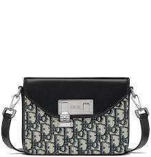 Túi Dior Messenger Pouch Oblique 'Beige Black 1LXPO214UCT-H28E - Ảnh 4
