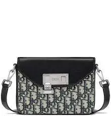 Túi Dior Messenger Pouch Oblique 'Beige Black 1LXPO214UCT-H28E - Ảnh 4